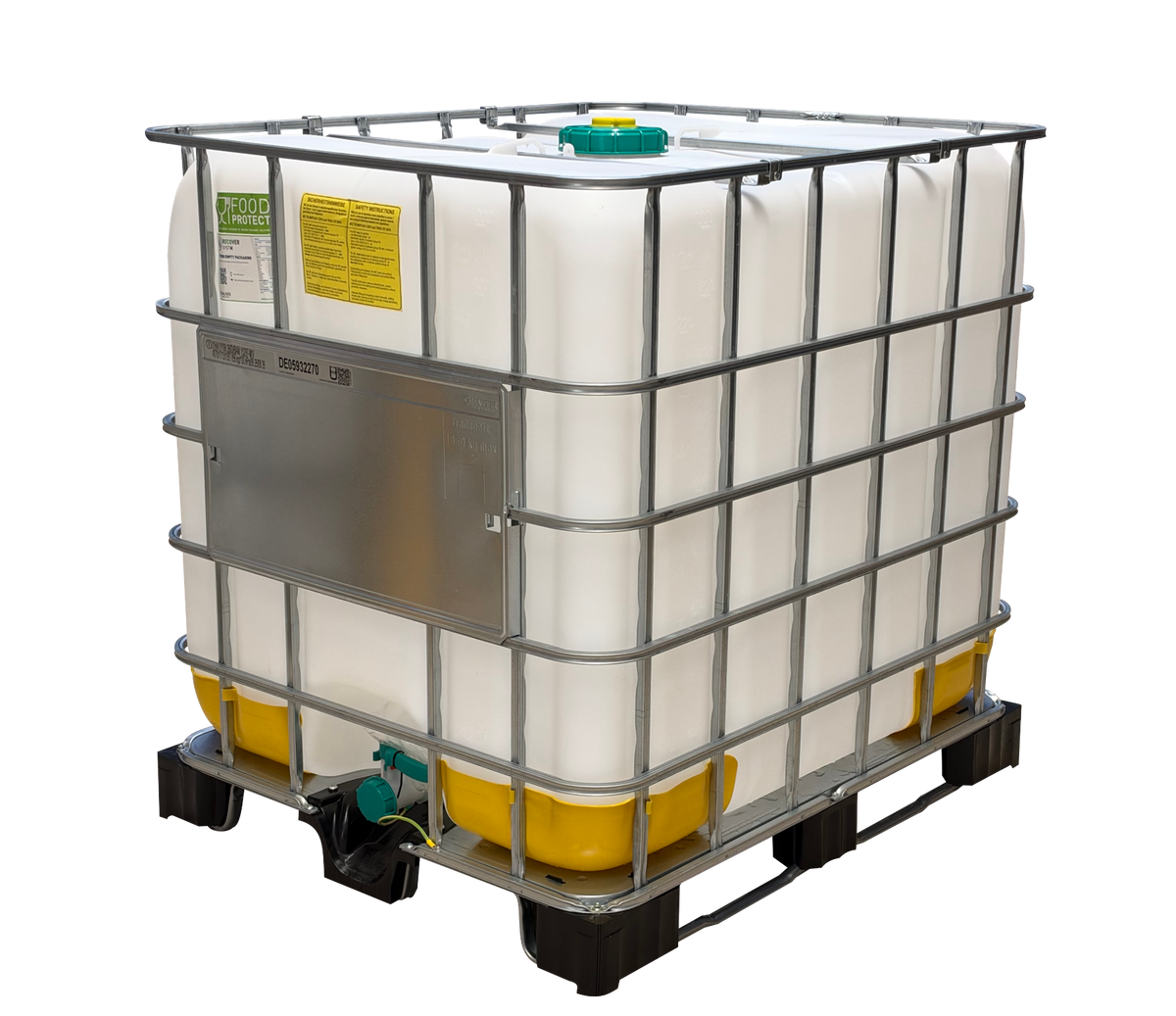 1000 L IBC Container, NEU, Hybrid-Palette, 150/50, EX, FDA, Entgasung, MAUSER, UN