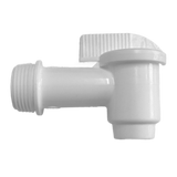 Auslaufhahn für Spundfässer, weiß, 3/4"