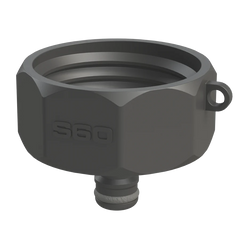 IBC Adapter Innengewinde auf Wasserschlauch Kupplung, S60x6, PP