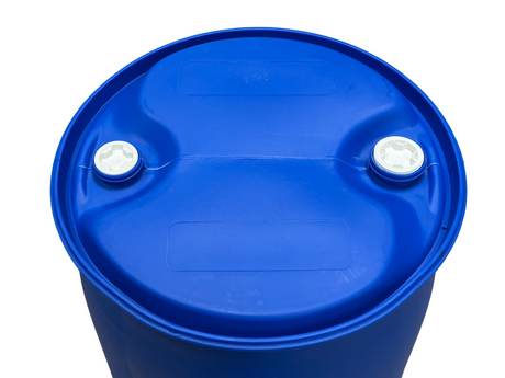 220 L Kunststoffspundfass, gebraucht gereinigt, S70x6 / S56x4, L-Ring, ohne UN Zulassung