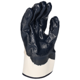 Pro-Fit® Nitril Handschuhe, "Mega", blau, 3/4 getaucht, Stulpe