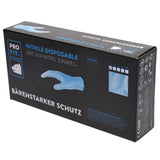 Pro-Fit® Nitril Einweghandschuhe, 24 cm, blau, (Box á 100 Stück)