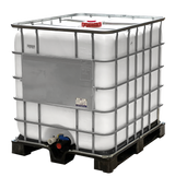 1000 L IBC Container, weiß, Kunststoffpalette, gebraucht gereinigt, 150/50, ohne UN