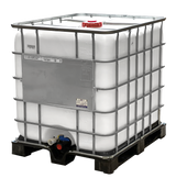 1000 L IBC Container, weiß, Kunststoffpalette, gebraucht gereinigt, 150/50, UN