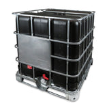 1000 L IBC Container, gebraucht gereinigt, PE/Hybrid/Stahl, schwarz, UN