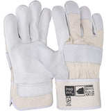 Pro-Fit® Rindvoll-/Rindspalt Leder Arbeitshandschuh, "Krabbe", natur