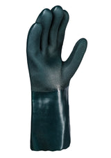 Pro-Fit® PVC Chemikalienschutzhandschuhe "Pirat", grün, 35 cm, geraut