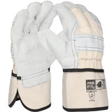 Pro-Fit® Rindspalt Leder Arbeitshandschuhe, "Friese", natur